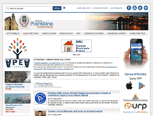 Tablet Screenshot of comune.piombino.li.it